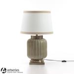 Ceramiczna lampka do sypialni 96426 - lampa stojąca z kloszem, elegancka w sklepie internetowym Artseries.pl