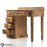 Stylowe biurko w stylu kolonialnym z drewna mangowca 102111 w sklepie internetowym Artseries.pl