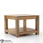 Kolonialny stolik stylowy, stół z drewna mangowego ze słojami 102112 w sklepie internetowym Artseries.pl