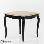 Czarny stolik prowansalski C120021, stół z pełnego drewna w sklepie internetowym Artseries.pl