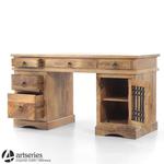 Drewniane biurko stylowe, kolonialne do gabinetu, pracowni, w sklepie internetowym Artseries.pl