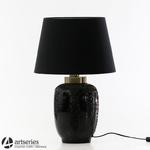 Czarna lampa z kloszem, stylowa i elegancka 108029 w sklepie internetowym Artseries.pl