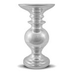 Srebrny, stojący świecznik z ceramiki 108817 w sklepie internetowym Artseries.pl