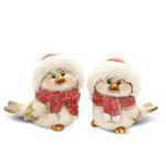 Ptaszki w zimowej czapce - figurki świąteczne - komplet 116091 w sklepie internetowym Artseries.pl