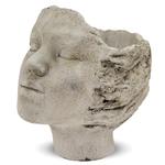 Beżowa osłonka na doniczkę w kształcie ludzkiej głowy 119680 w sklepie internetowym Artseries.pl
