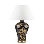 Duża elegancka czarno-złota lampa ceramiczna 138210 w sklepie internetowym Artseries.pl