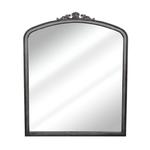 Duże lustro w srebrnej, antycznie ramie, wiszące w sklepie internetowym Artseries.pl