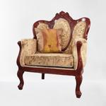 Duży drewniany fotel tapicerowany Royal 116025 w sklepie internetowym Artseries.pl