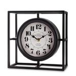 Czarny zegar stołowy kominkowy w stylu LOFT 152781 w sklepie internetowym Artseries.pl