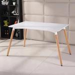 Biały stół prostokątny, jadalnia, salon, biuro | 120x80x75 cm w sklepie internetowym Artseries.pl