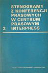 STENOGRAMY Z KONFERENCJI PRASOWYCH W CENTRUM PRASOWYM INTERPRESS 13.XII.1981 - 31.VII.1984 [antykwariat] w sklepie internetowym Hatteria.pl 