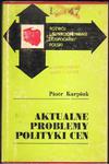 Piotr Karpiuk AKTUALNE PROBLEMY POLITYKI CEN [antykwariat] w sklepie internetowym Hatteria.pl 