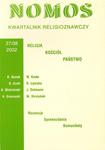 NOMOS. KWARTALNIK RELIGIOZNAWCZY. NR 37-38 (2002): RELIGIA, KOŚCIÓŁ, PAŃSTWO w sklepie internetowym Hatteria.pl 