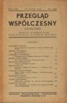 PRZEGLĄD WSPÓŁCZESNY. MIESIĘCZNIK. ROK XVIII, STYCZEŃ 1939, NR 1 (201) [antykwariat] w sklepie internetowym Hatteria.pl 