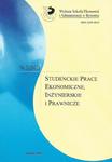 STUDENCKIE PRACE EKONOMICZNE, INŻYNIERSKIE I PRAWNICZE. NR 2 (2012) w sklepie internetowym Hatteria.pl 