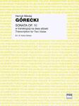 Henryk Mikołaj Górecki SONATA OP. 10 W TRANSKRYPCJI NA DWIE ALTÓWKI w sklepie internetowym Hatteria.pl 