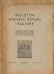 BIULETYN HISTORII SZTUKI I KULTURY. ROK XI. NR 1/2 [antykwariat] w sklepie internetowym Hatteria.pl 