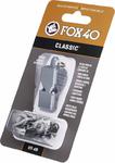 Gwizdek sędziowski Classic Safety ze sznurkiem Fox 40 (szary) w sklepie internetowym Sport-Shop.pl