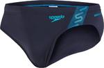 Kąpielówki męskie Endurance+ Monogram 7cm Brief Speedo (grafitowo-niebieskie) / Tanie RATY w sklepie internetowym Sport-Shop.pl