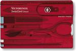 Multitool SwissCard Classic Victorinox (transparentny czerwony) / Tanie RATY w sklepie internetowym Sport-Shop.pl