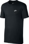 Koszulka T-shirt męska NSW Tee Club Embroidered Futura Nike (czarna) w sklepie internetowym Sport-Shop.pl