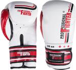 Rękawice bokserskie Carbon Professional Fighter (biało-czewone) / Tanie RATY w sklepie internetowym Sport-Shop.pl