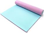 Mata Yoga PVC 173x61x0,5cm Meteor (różowo-miętowa) w sklepie internetowym Sport-Shop.pl