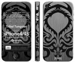 Nexgen Skins - Zestaw skórek na obudowę z efektem 3D iPhone 4 / iPhone 4S (Tribal Tungsten 3D) w sklepie internetowym Fantastyczne-Zakupy.pl
