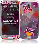 Nexgen Skins - Zestaw skórek na obudowę z efektem 3D Samsung GALAXY S III (Owlettes 3D) w sklepie internetowym Fantastyczne-Zakupy.pl