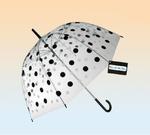 Parasol przezroczysty w kropki- duża otwierana ręcznie parasolka w sklepie internetowym Fantastyczne-Zakupy.pl