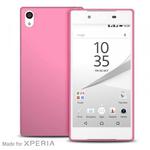 PURO Ultra Slim "0.3" Cover MFX - Zestaw etui + folia na ekran Sony Xperia Z5 (różowy) w sklepie internetowym Fantastyczne-Zakupy.pl