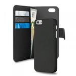 PURO Wallet Detachable - Etui 2w1 iPhone SE / iPhone 5s / iPhone 5 (czarny) w sklepie internetowym Fantastyczne-Zakupy.pl