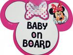 Tabliczka Z Przyssawką - Baby On Board - Minnie w sklepie internetowym Fantastyczne-Zakupy.pl