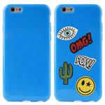 PURO Patch Mania - Etui iPhone 6s / iPhone 6 w zestawie 5 naklejek (niebieski) w sklepie internetowym Fantastyczne-Zakupy.pl