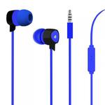 PURO Prisma Earphones - Słuchawki z płaskim kablem z mikrofonem i pilotem (niebieski) w sklepie internetowym Fantastyczne-Zakupy.pl