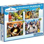 Puzzle 4w1 Dreamworks w sklepie internetowym Fantastyczne-Zakupy.pl