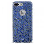 PURO Glitter Shine Leopard Cover - Etui iPhone 8 Plus / 7 Plus / 6s Plus / 6 Plus (Blue) Limited edition w sklepie internetowym Fantastyczne-Zakupy.pl