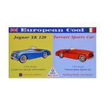 Model plastikowy - Samochody European Cool - Jaguar XK-120 / Ferrari 250 - Glencoe Models (2szt) w sklepie internetowym Fantastyczne-Zakupy.pl