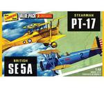 Model plastikowy - Zestaw 2 Samolotów Bi-Planes - Stearman PT-17 & British SE 5A - Lindberg w sklepie internetowym Fantastyczne-Zakupy.pl