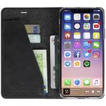 Krusell Sunne 4 Card FolioWallet - Skórzane etui iPhone X z kieszeniami na karty + stand up (Black) w sklepie internetowym Fantastyczne-Zakupy.pl