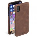 Krusell Sunne Cover - Skórzane etui iPhone X (Cognac) w sklepie internetowym Fantastyczne-Zakupy.pl