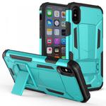 Zizo Hybrid Transformer Cover - Pancerne etui iPhone X z podstawką (Teal/Black) w sklepie internetowym Fantastyczne-Zakupy.pl