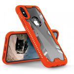 Zizo Proton Case - Pancerne etui iPhone X ze szkłem 9H na ekran (Orange/Trans Clear) w sklepie internetowym Fantastyczne-Zakupy.pl