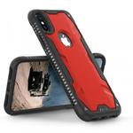 Zizo Proton Case - Pancerne etui iPhone X ze szkłem 9H na ekran (Black/Solid Red) w sklepie internetowym Fantastyczne-Zakupy.pl