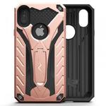 Zizo Static Cover - Pancerne etui iPhone X z podstawką (Rose Gold/Black) w sklepie internetowym Fantastyczne-Zakupy.pl