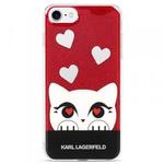 Karl Lagerfeld Choupette Valentine - Etui iPhone 8 Plus / 7 Plus (Red) w sklepie internetowym Fantastyczne-Zakupy.pl