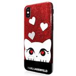 Karl Lagerfeld Choupette Valentine - Etui iPhone X (Red) w sklepie internetowym Fantastyczne-Zakupy.pl