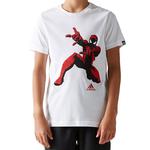 Koszulka Adidas Spiderman t-shirt dziecięcy męski sportowy - biały w sklepie internetowym Marionex.pl