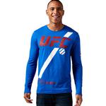 Koszulka Reebok Combat UFC MMA Fan męska longsleeve sportowa - niebieski w sklepie internetowym Marionex.pl