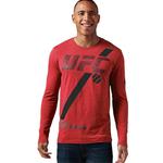 Koszulka Reebok Combat UFC MMA Fan męska longsleeve sportowa - czerwony w sklepie internetowym Marionex.pl